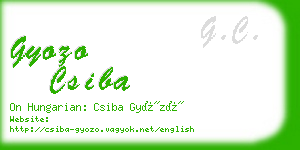 gyozo csiba business card
